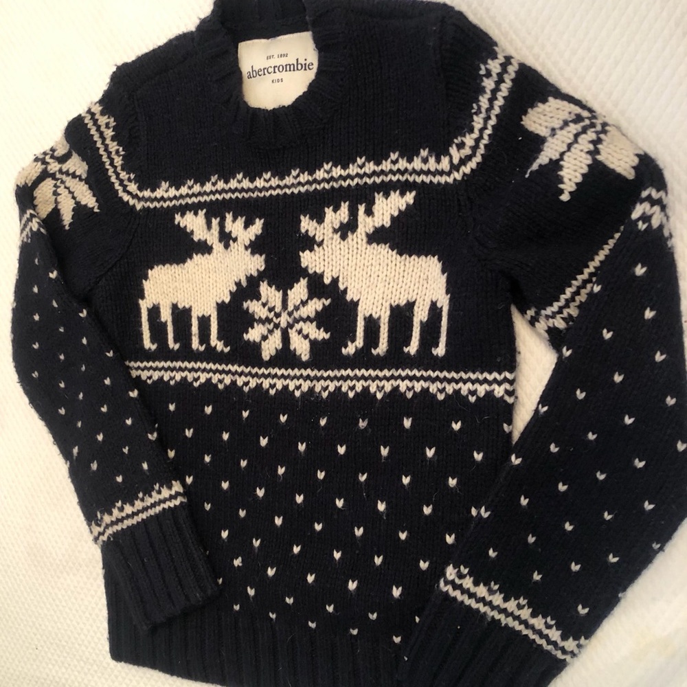 Abercrombie kids moose sweater